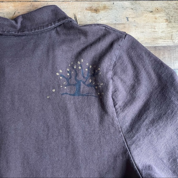 Lady Jane Brown Blouse or Light Jacket with Glass Buttons - Picture 11 of 14